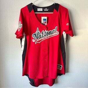 New! Women’s 2018 National League All Star Game L Jersey Washington DC MLB
